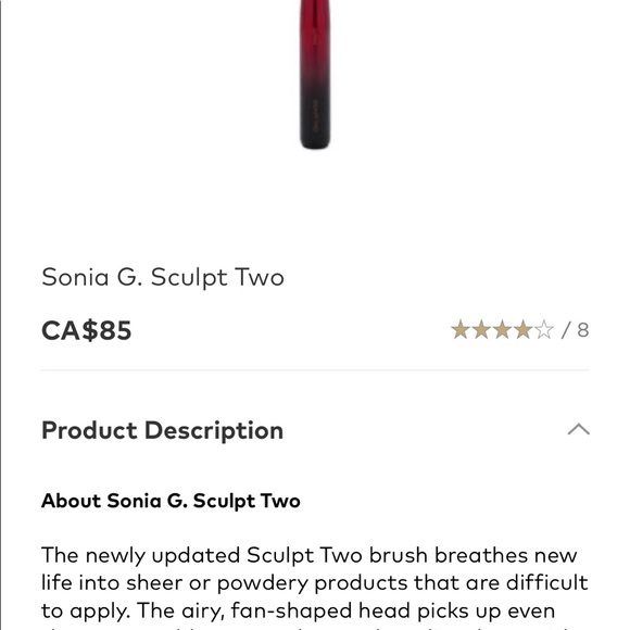 (SOLD) Sonia G Makeup brushes. Value of $300 CAD - Picture 5 of 6